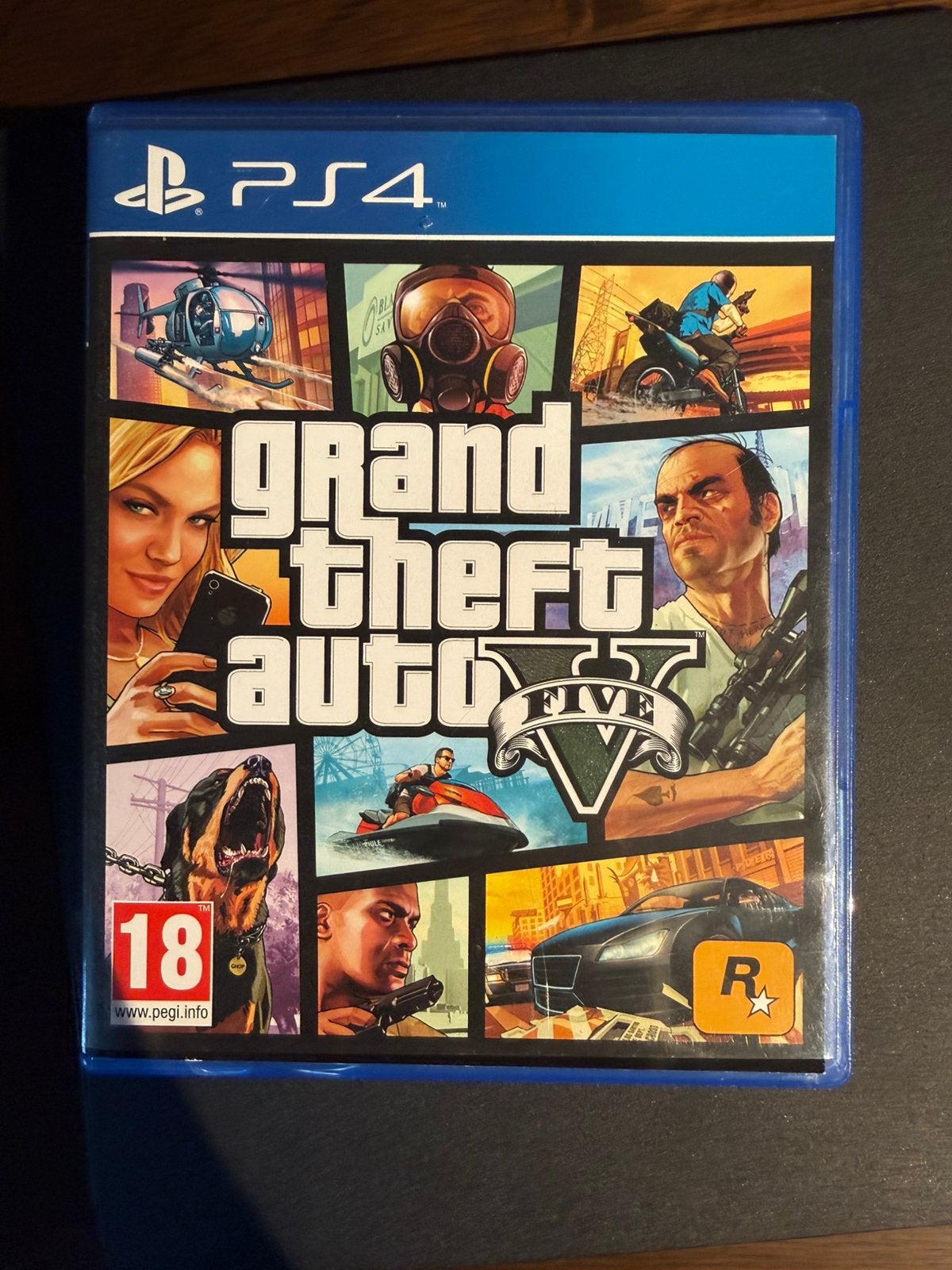 5 PS4 games: GTA V, Spider-Man, Crash, Rayman, FIFA 18, Ophalen of Verzenden, Gebruikt