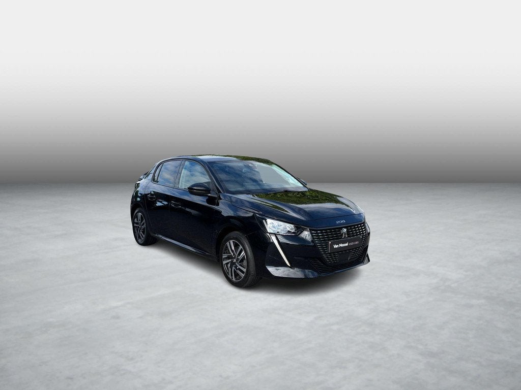 Peugeot 208 1.2 PureTech 100 EAT8 S&S Allure pack, Auto's, Stof, 1165 kg, Zwart, 5 zetels