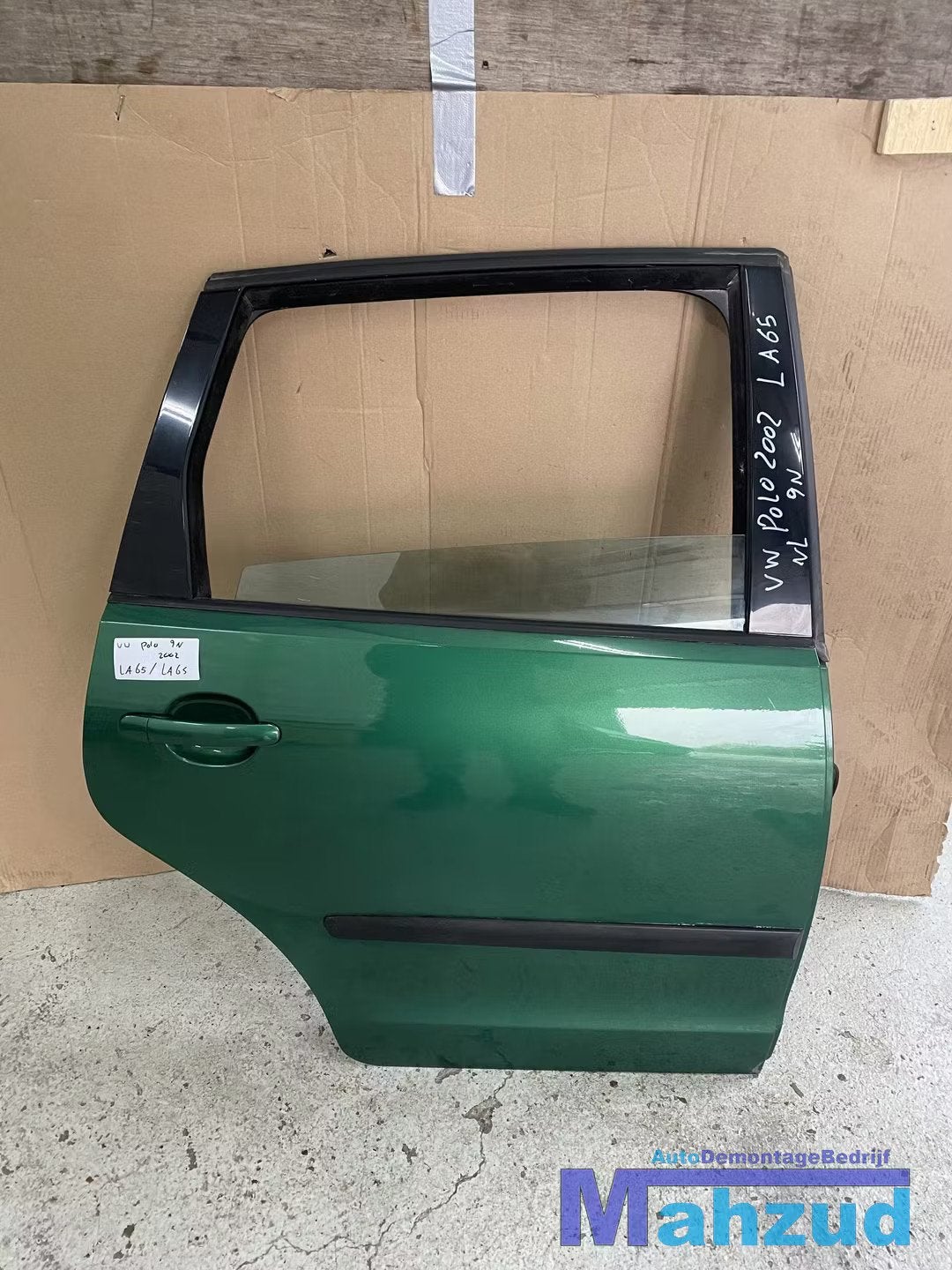 VW POLO 9N Groen LA6S Rechts achter deur portier 2001-2009, Gebruikt, Volkswagen AG, Achter, Vw@volkswagen.de