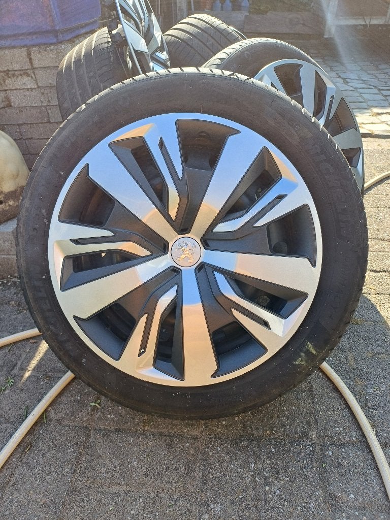 4 x 108 Peugeot velgen met zomerbanden, Autos : Pièces & Accessoires, Pneus & Jantes, 16 pouces, Pneus été, Enlèvement, 195 mm