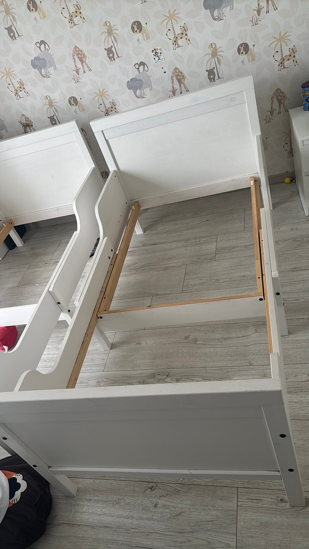 2x Meegroei bed IKEA, Kinderen en Baby's, Kinderkamer | Bedden, Ophalen, Gebruikt, 70 tot 85 cm, Lattenbodem