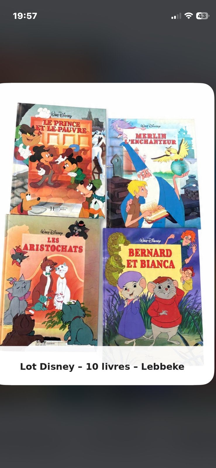 Franse Walt disney boeken  9 stuks, Ophalen, Zo goed als nieuw