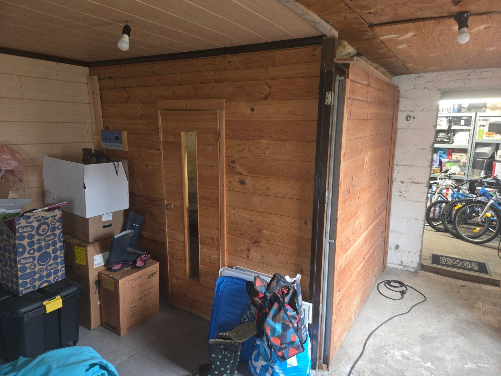 Sauna 2mx2.50m 3x230v, Ophalen