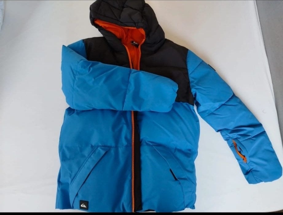 Quicksilver ski-jas 16 jaar/176cm, Quiksilver, Blauw, Ophalen of Verzenden, Zo goed als nieuw