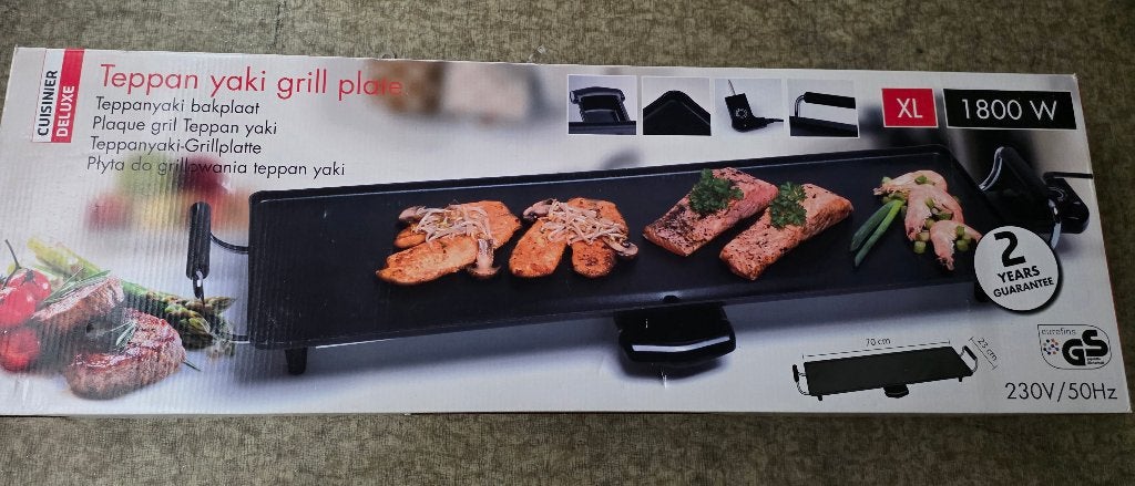 Teppanyaki bakplaat, Ophalen, Zo goed als nieuw, Tafelgrill