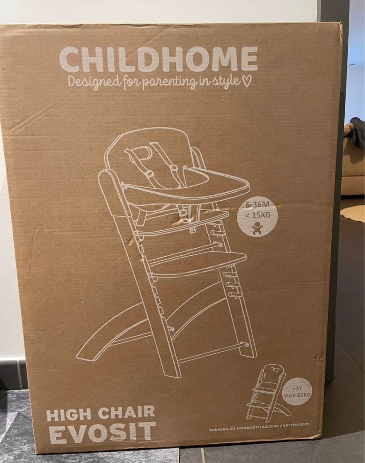 Nieuw baby eetstoel van Evosit, Ophalen, Nieuw