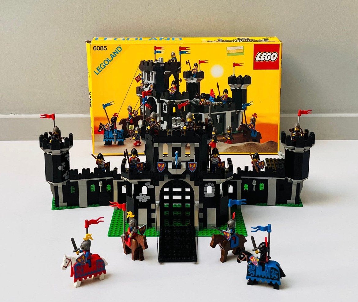 LEGO 6085 – Black Monarch’s Castle (1988): compleet met doos, Instructions incluses, Enlèvement ou Envoi, Lego, Ensemble complet