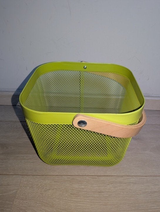 maison - panier de rangement en métal, Maison & Meubles, Enlèvement, Comme neuf, Métal, Panier