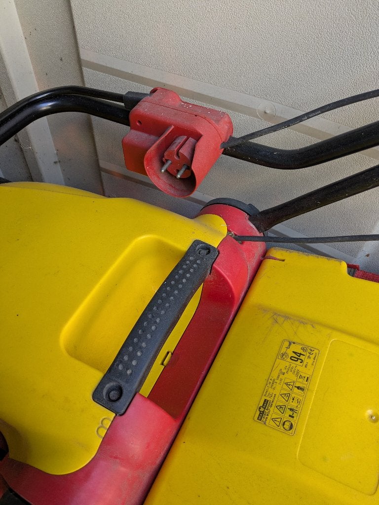 Grasmaaier Wolf Garten, Tuin en Terras, Grasmaaiers, Ophalen, Cirkelmaaier, Gebruikt, Elektrische grasmaaier
