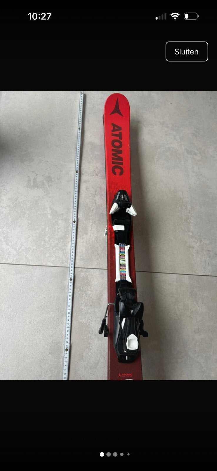 Skis Atomic Punx JR 130, Sports & Fitness, Skis, Comme neuf, Enlèvement, Atomic