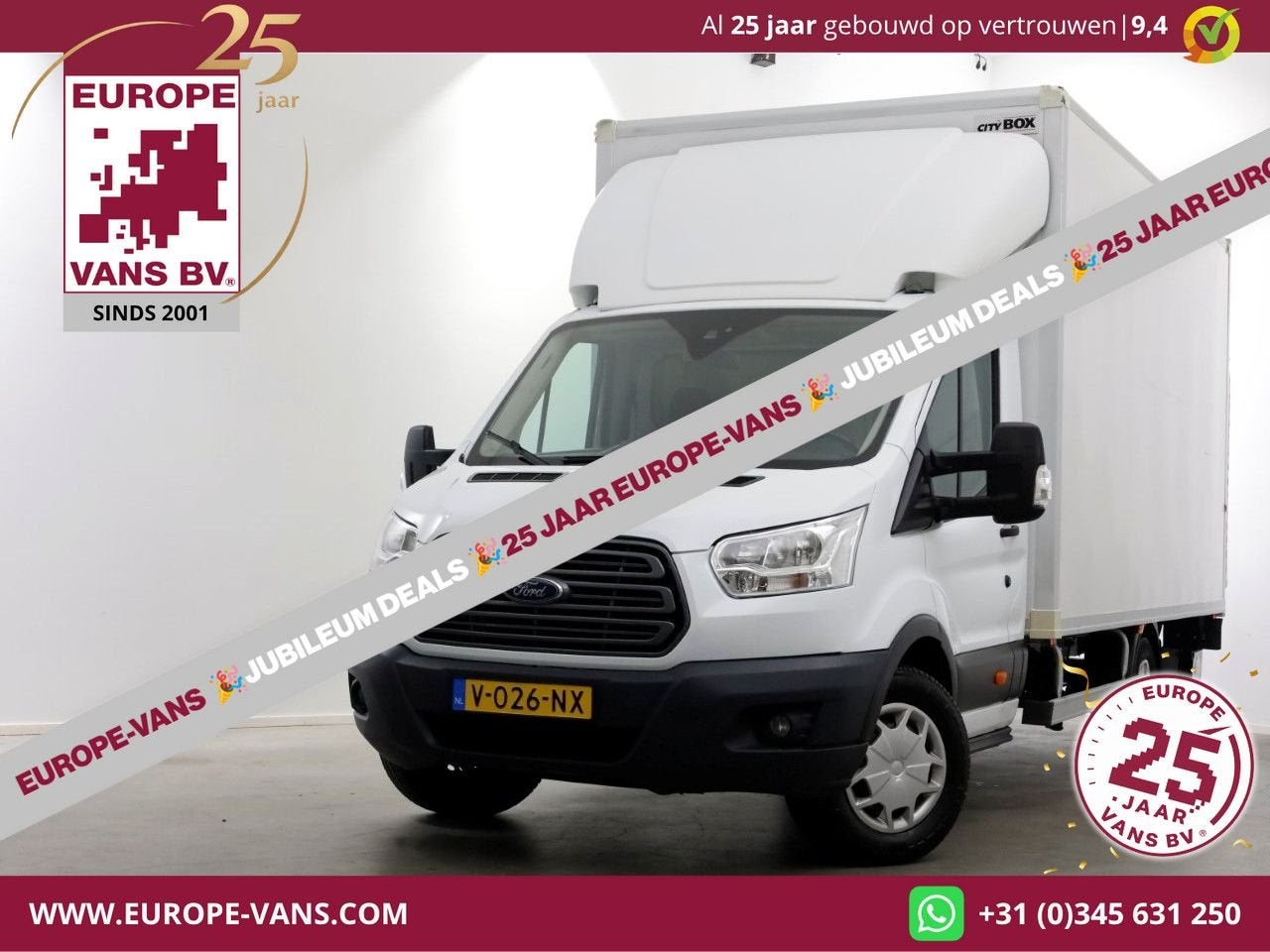 Ford Transit 350 2.0 TDCI 130pk E6 Trend Bakwagen met laadkl, Auto's, Wit, Bedrijf, 184 g/km, Onderhoudsboekje