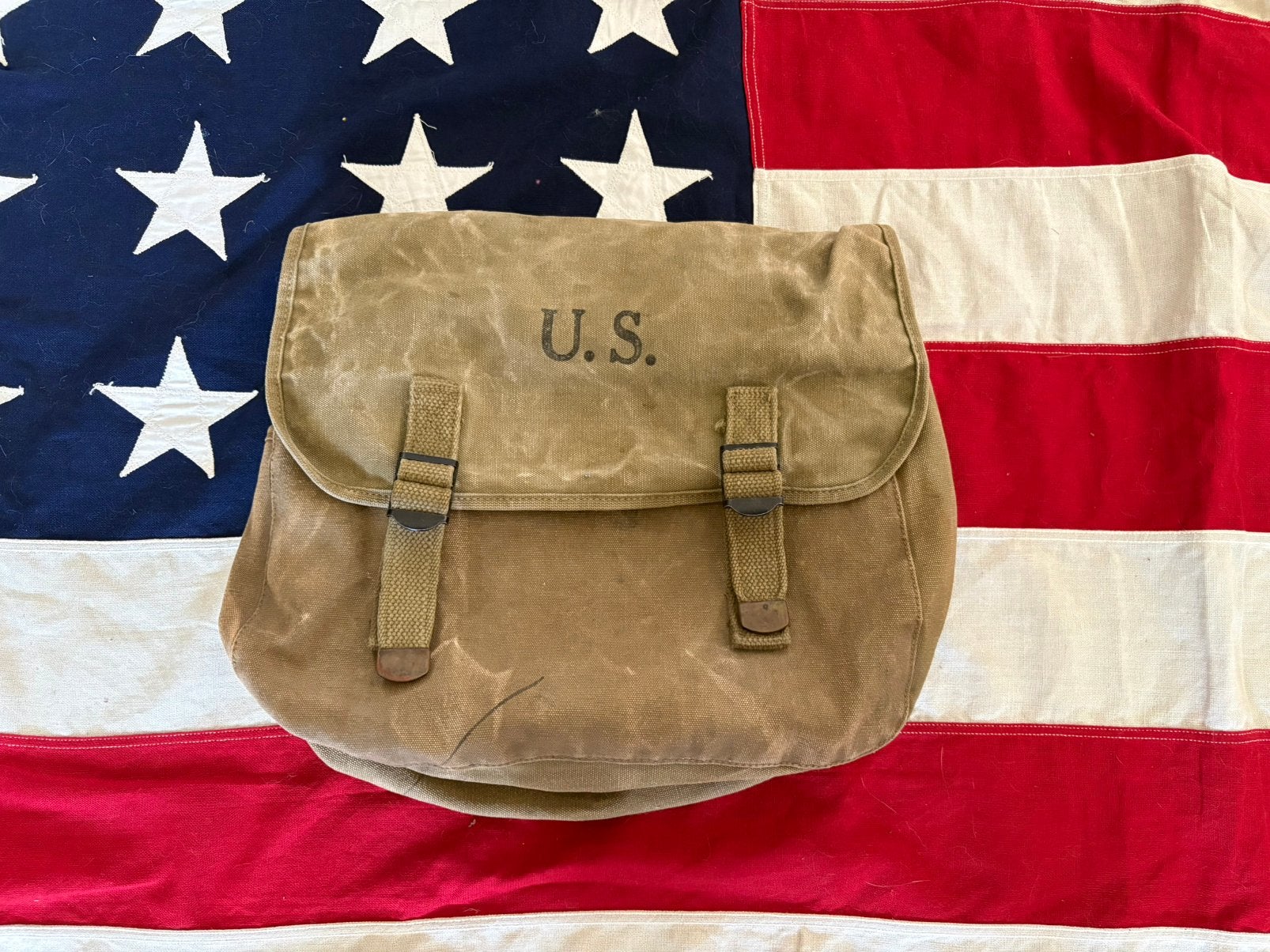US WW2 M1936 musette bag ‘43, Ophalen of Verzenden