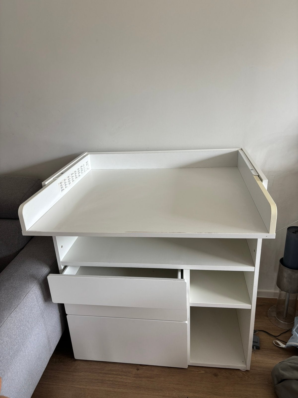 Luiertafel Småstad (Ikea) wit, Kinderen en Baby's, Ophalen, Gebruikt, 70 cm of meer, 75 tot 100 cm