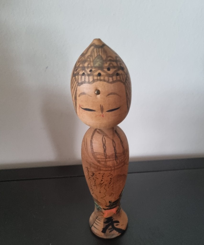 Prachtige Kannon Kokeshi, Antiek en Kunst, Verzenden
