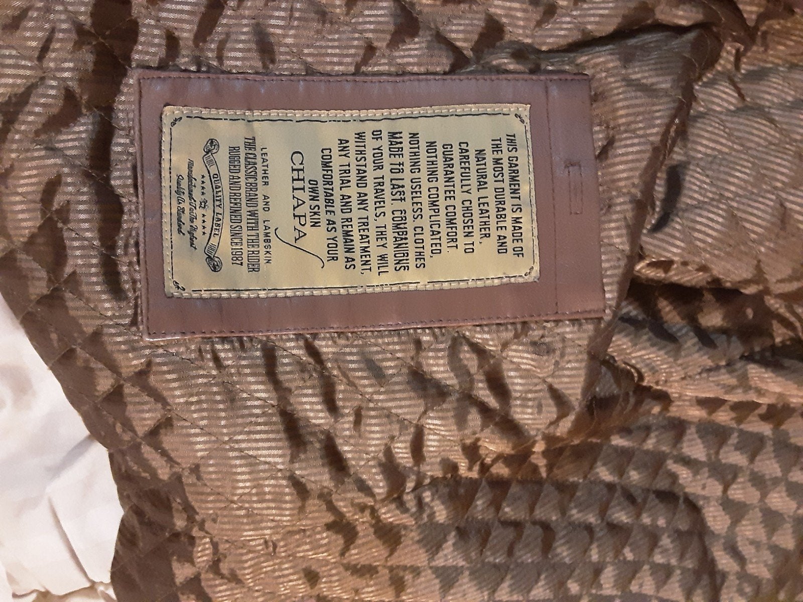 Lamslederen jacket, Maat 52/54 (L), Bruin, Ophalen of Verzenden, Chiapas
