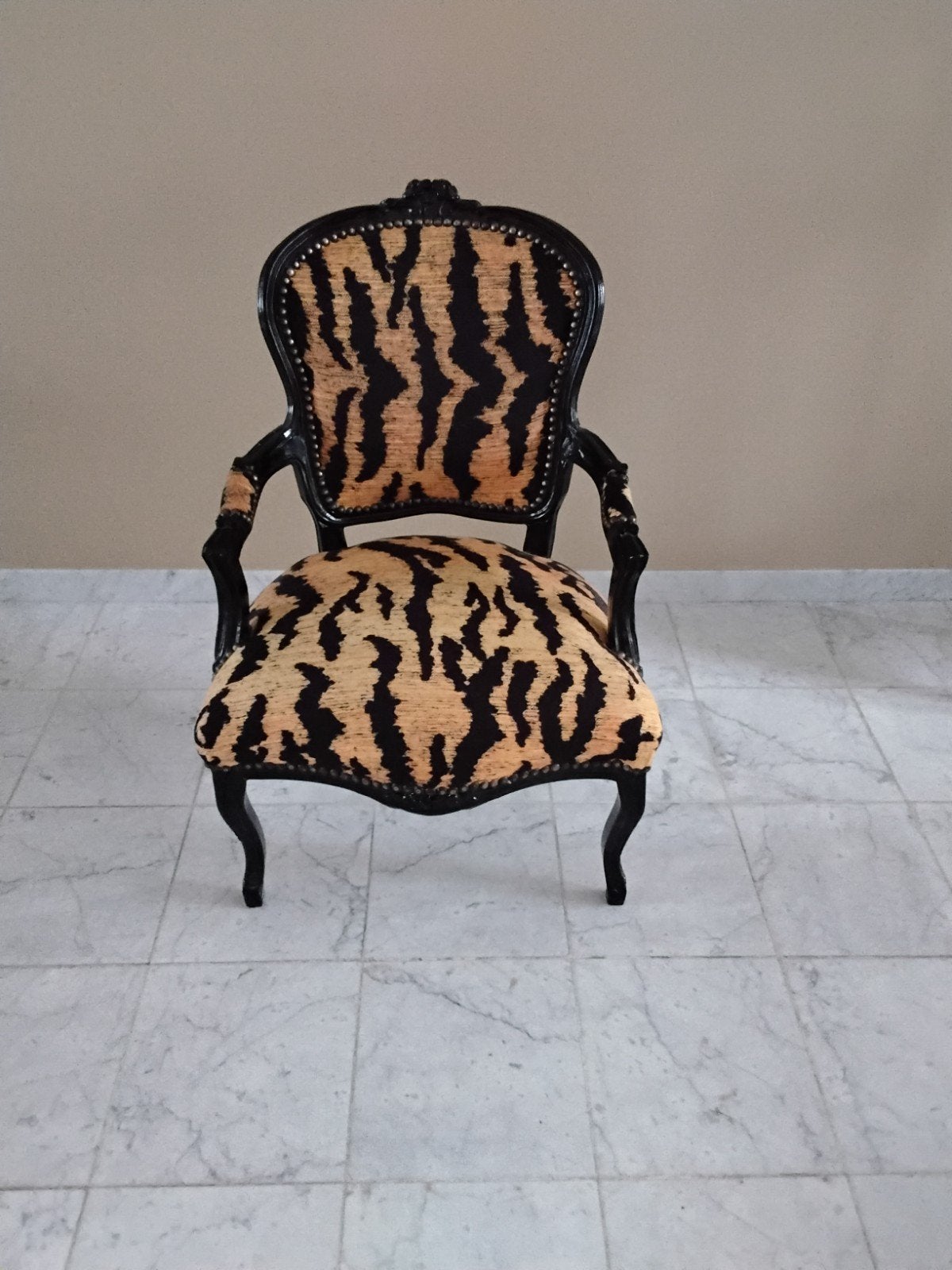 fauteuil in LouisXV stijl, Huis en Inrichting, Ophalen, Hout