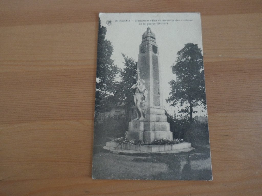 ronse renaix monument édifié en mémoiredes victimes 14-18, Envoi, Affranchie, Flandre Orientale