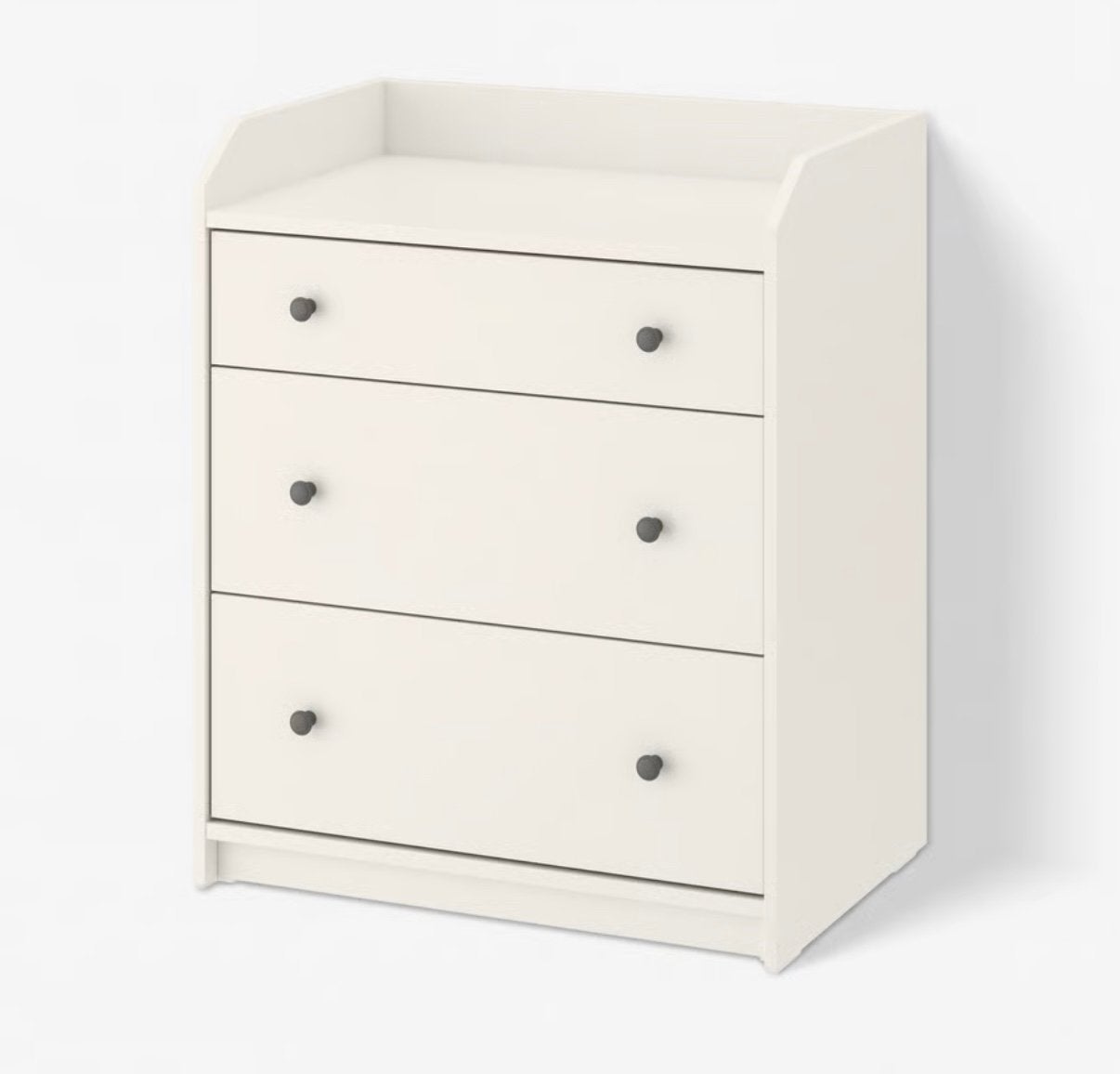 IKEA HAUGA ladekast met 3 lades, wit - MOET WEG, Ophalen, Zo goed als nieuw