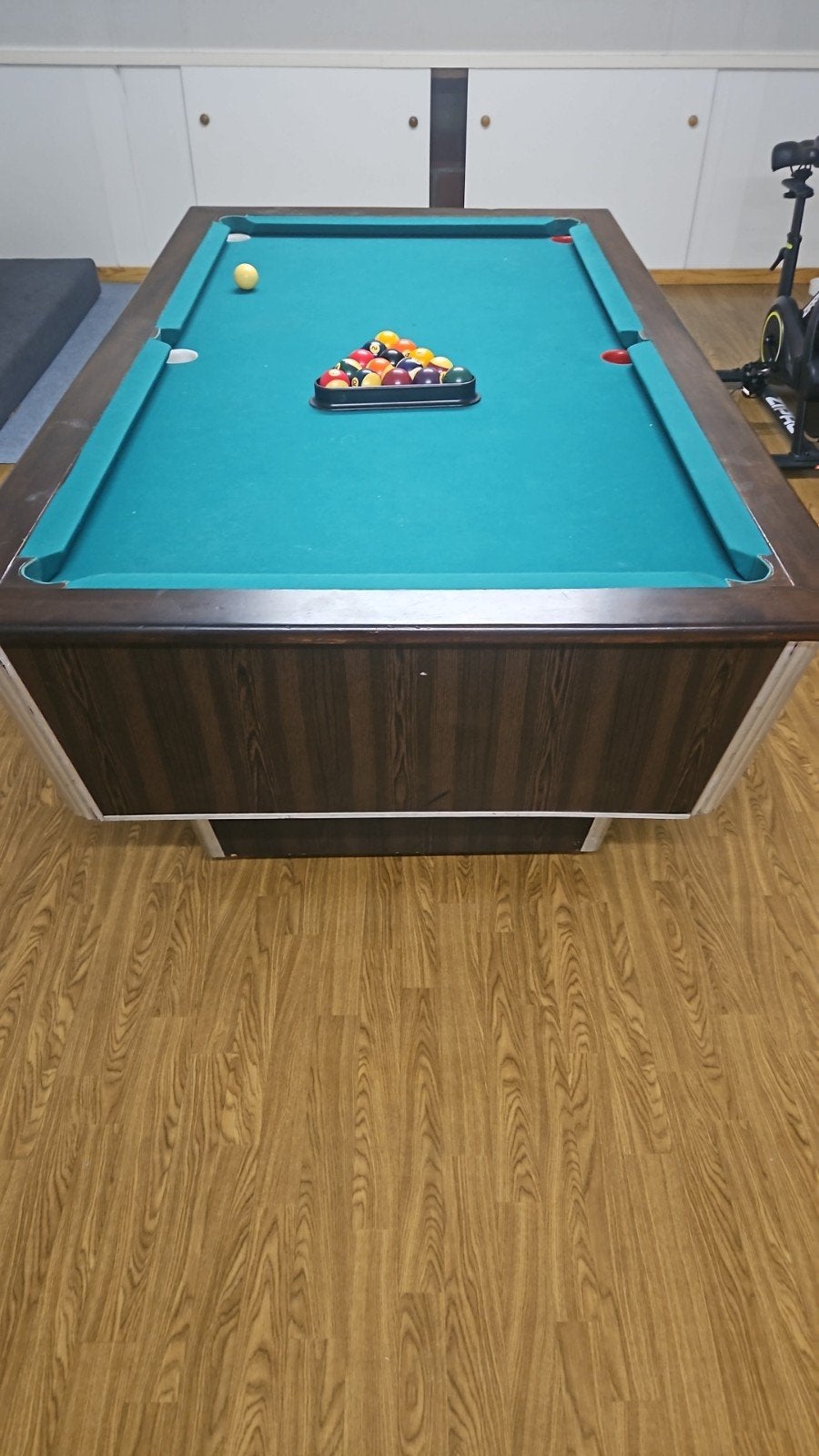 Billard américain, Ophalen, Gebruikt, Biljarttafel