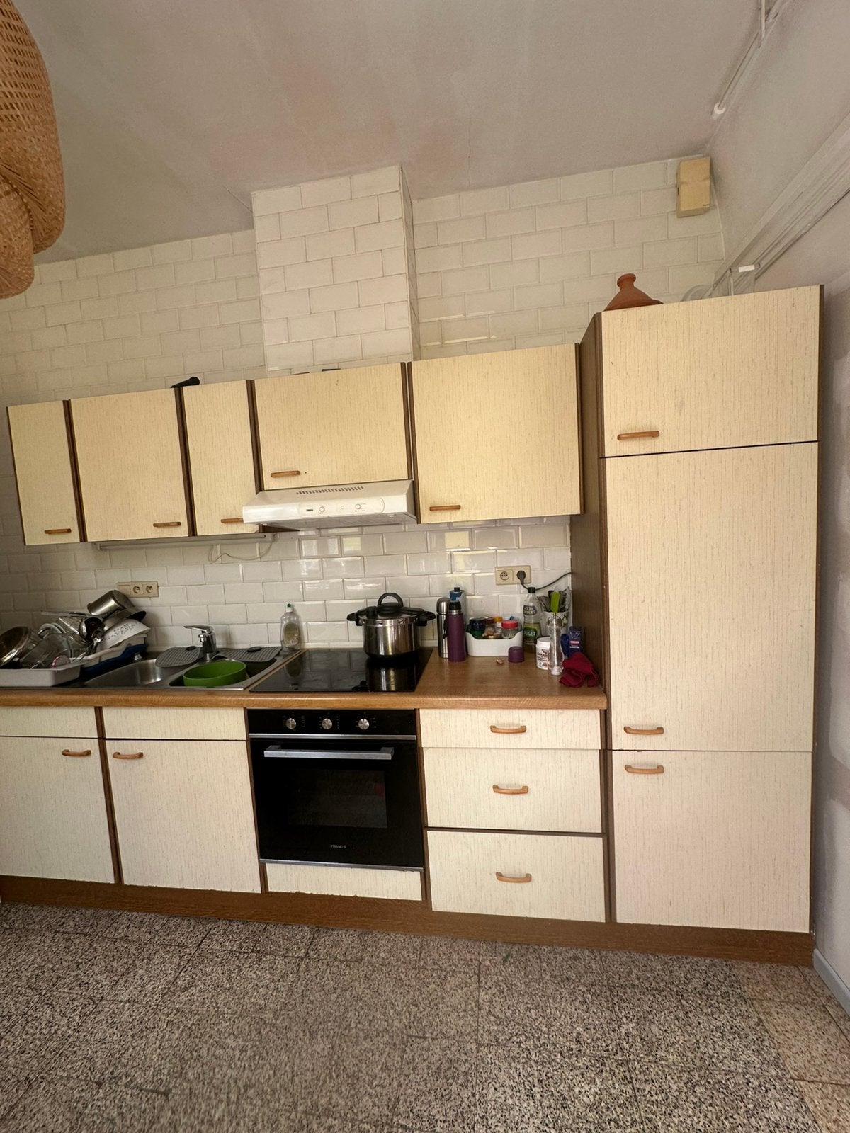 Keuken uitgerust met elektrische apparaten te koop, Ophalen, Gebruikt, Overige materialen, Enkelwandige keuken