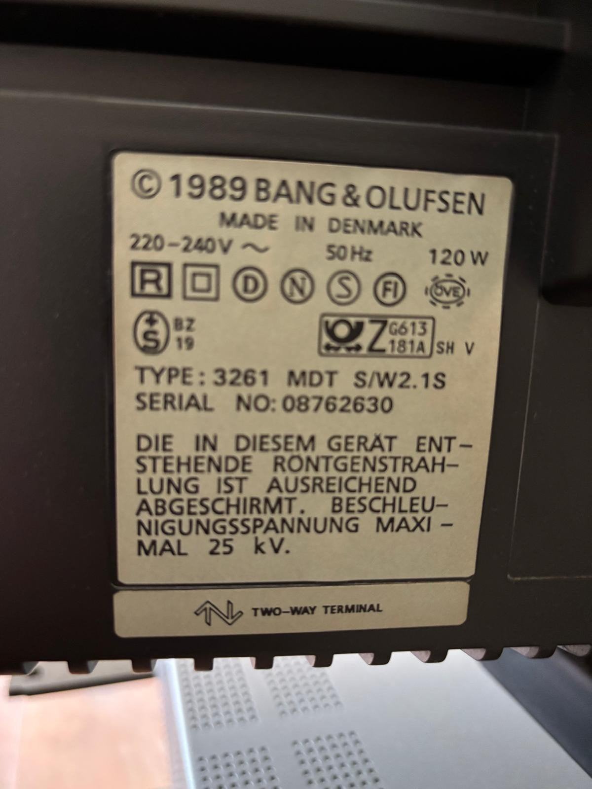 Bang & Olufsen tv, Ophalen