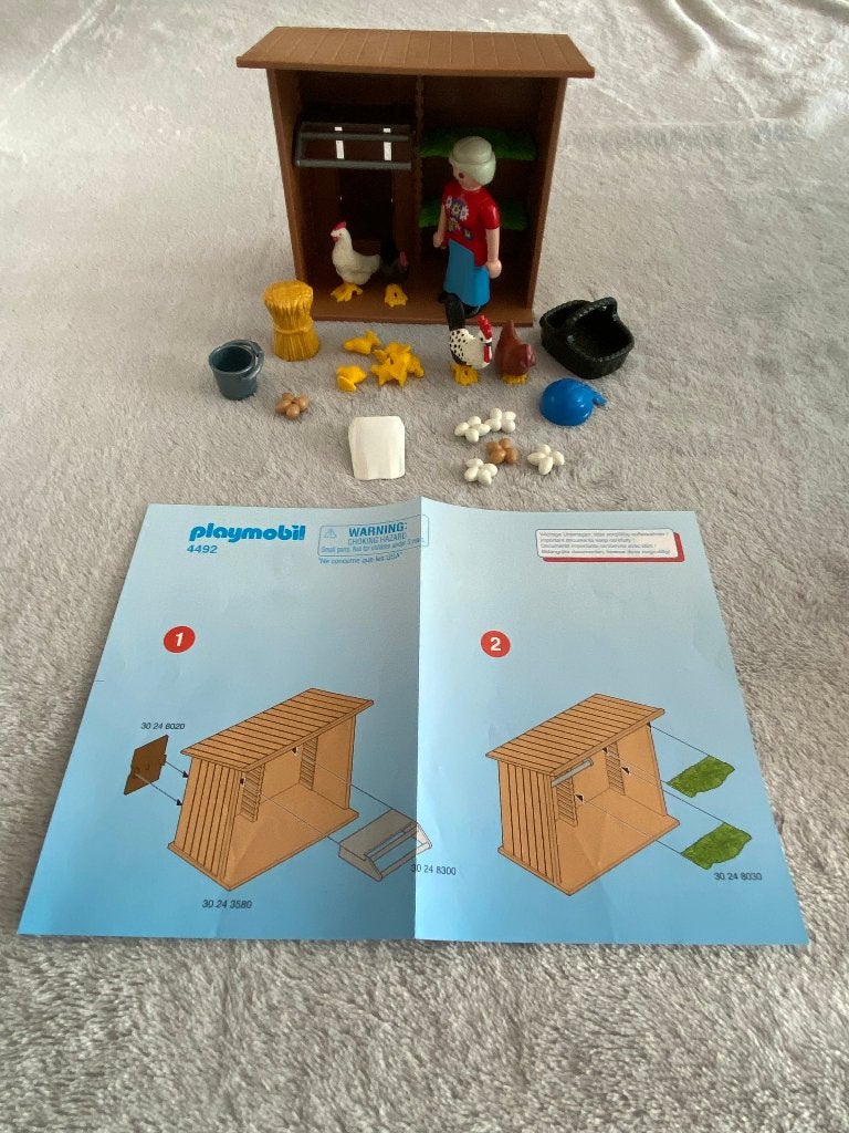 Playmobil - 4492 - Poulailler, Enlèvement, Comme neuf, Kit complet