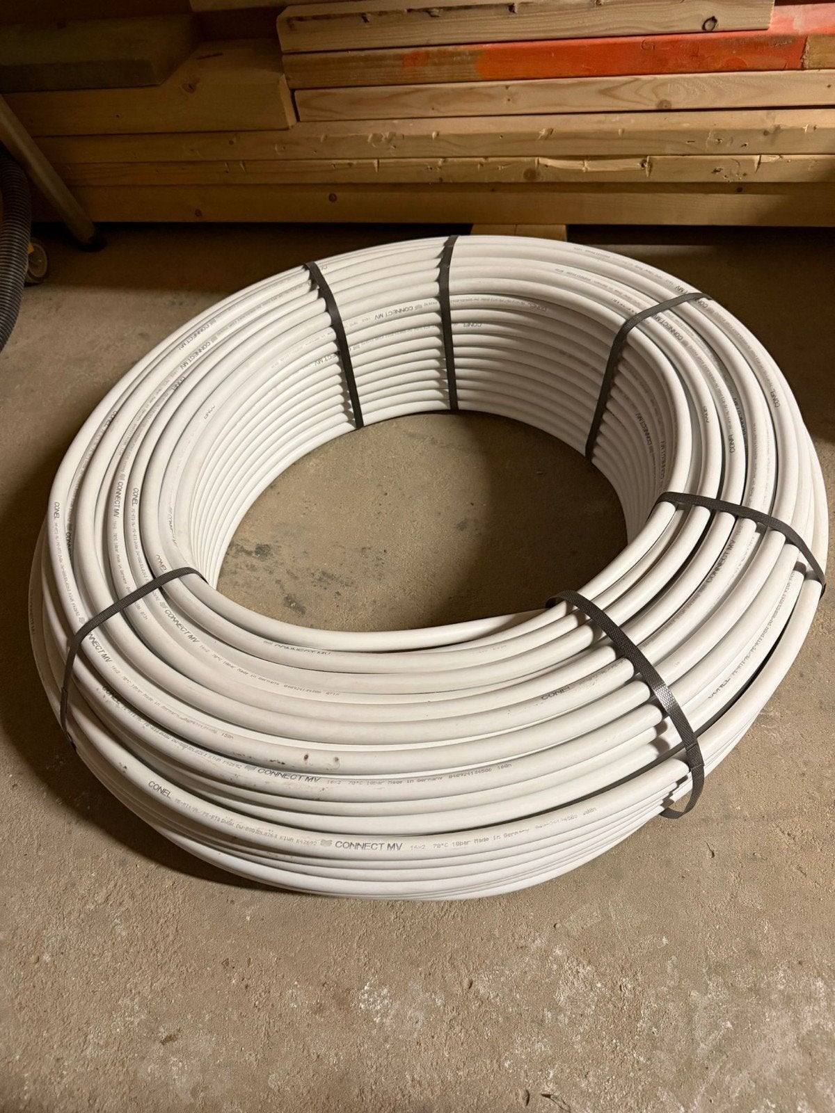 2 x rol conel connect buis wit 15x2MM vloerverwarming, Ophalen