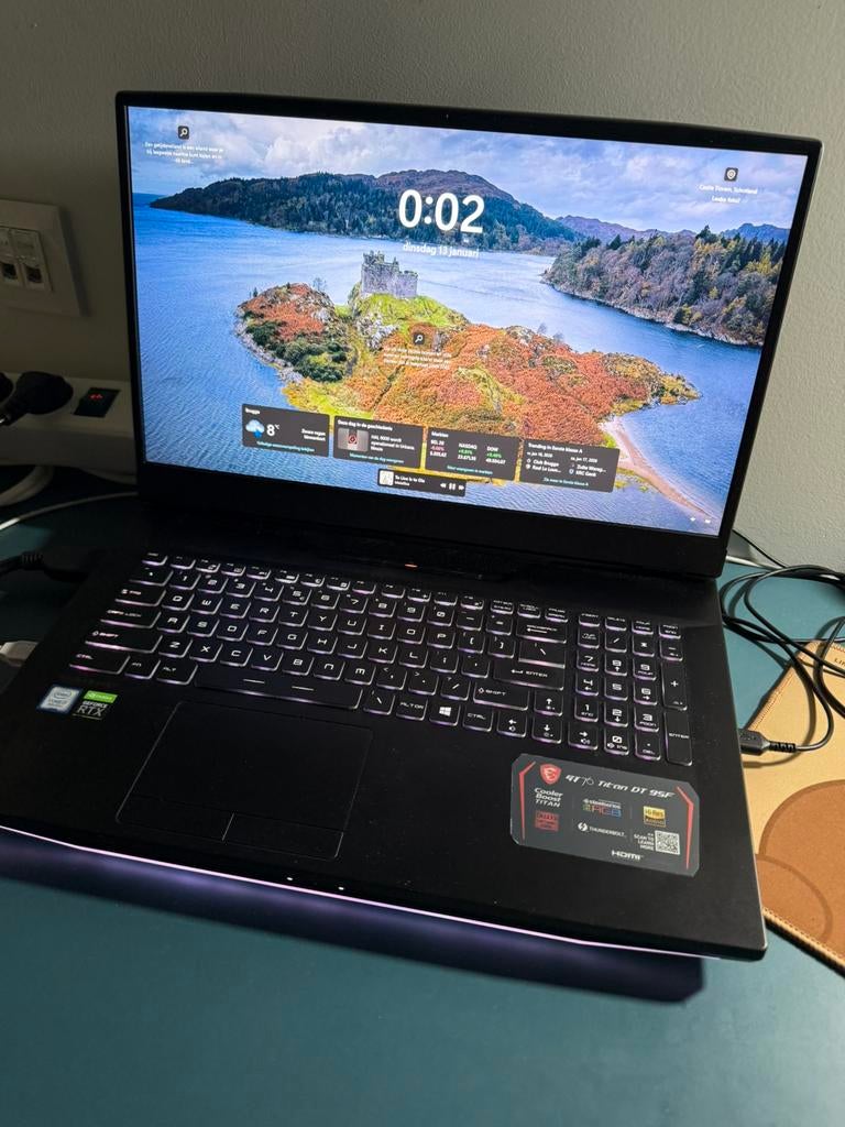 MSI titan Dt 95f, Computers en Software, 32 GB, Ophalen of Verzenden, Zo goed als nieuw, Gaming