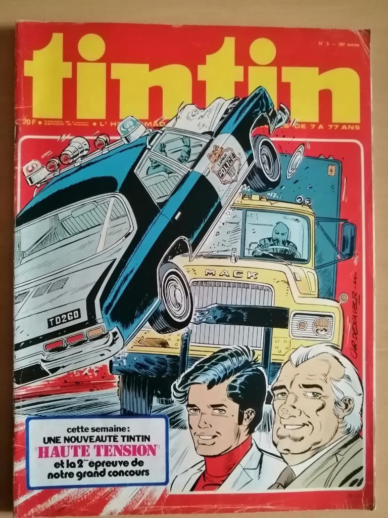 Le journal de Tintin numéro 5 - 1975, Enlèvement ou Envoi, Journal