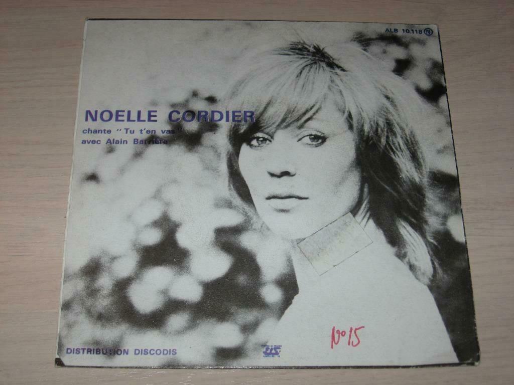 disque vinyl 45 tours noelle cordier tu t'en vas, Enlèvement ou Envoi, Comme neuf