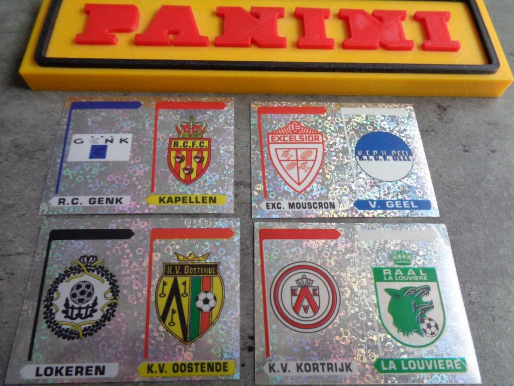 PANINI FOOTBALL 96 STICKERS 4X VOETBAL BADGES, Verzenden