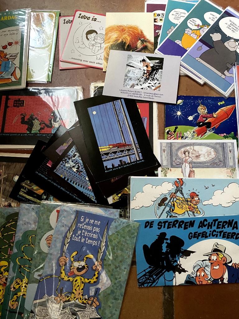 Postkaarten met stripfiguren, Collections, Enlèvement ou Envoi, Autres personnages, Comme neuf, Image, Affiche ou Autocollant