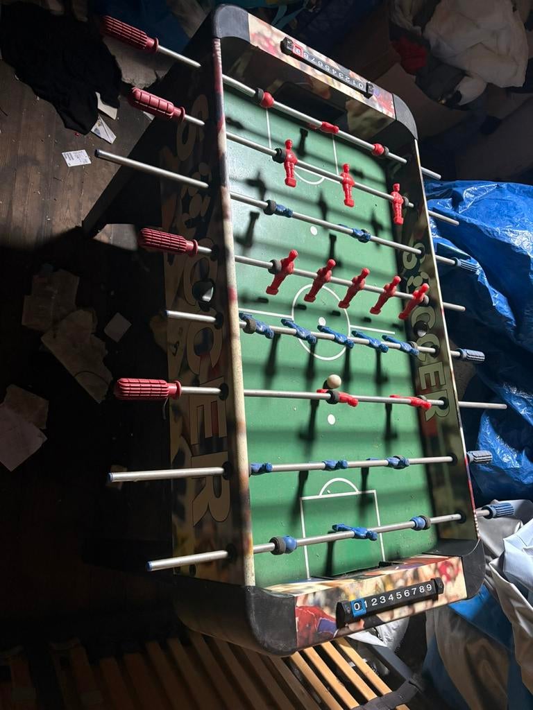 Kickertafel, Ophalen, Gebruikt