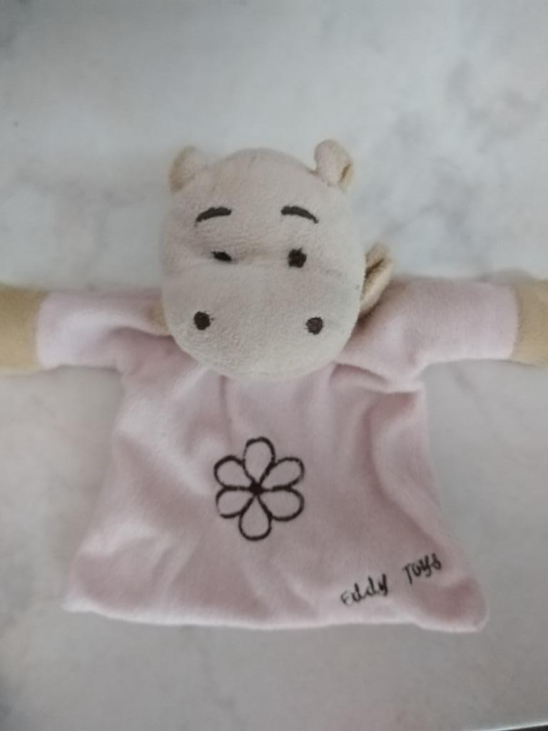 knuffeldoekje eddy toys nijlpaard (doos juni 2024), Ophalen of Verzenden, Nieuw