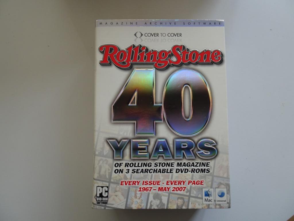 Rolling Stone magazine 40 jaren op 3 DVD-roms. NIEUW!, Ophalen, Nieuw