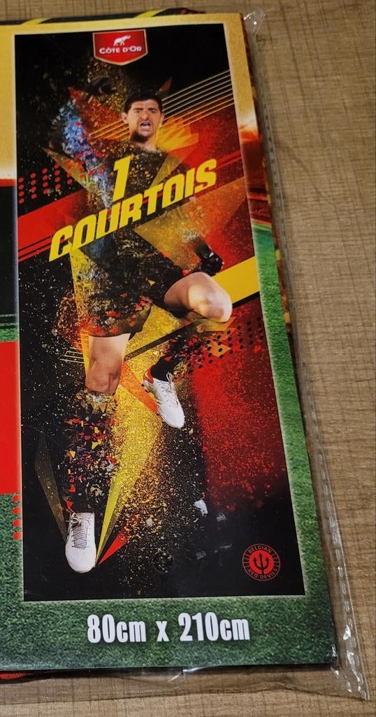 Thibaut Courtois: grote deurvlag, 80 cm x 210 cm (Côte d'Or), Verzamelen, Ophalen of Verzenden, Nieuw, Overige typen
