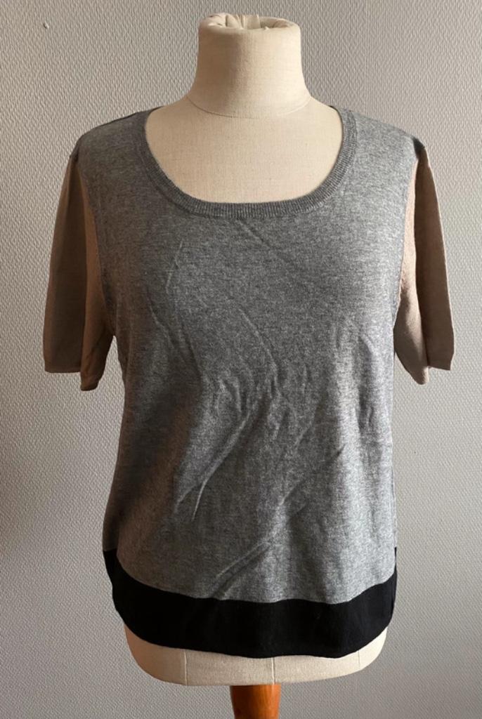 Grijs topje Devernois maat XL, Kleding | Dames, Verzenden, Maat 46/48 (XL) of groter, Zo goed als nieuw, Korte mouw