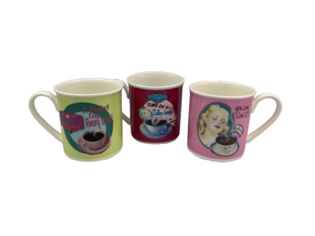 Set de 3 mugs « Villeroy et Boch », Maison & Meubles, Cuisine | Vaisselle, Comme neuf, Tasse(s) et/ou soucoupe(s), Autres styles