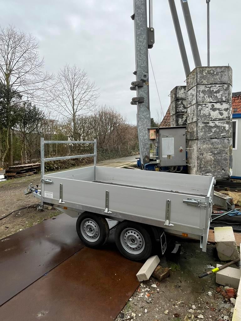 Dubbelas aanhangwagen te huur – regio Waasland, Enlèvement, Comme neuf
