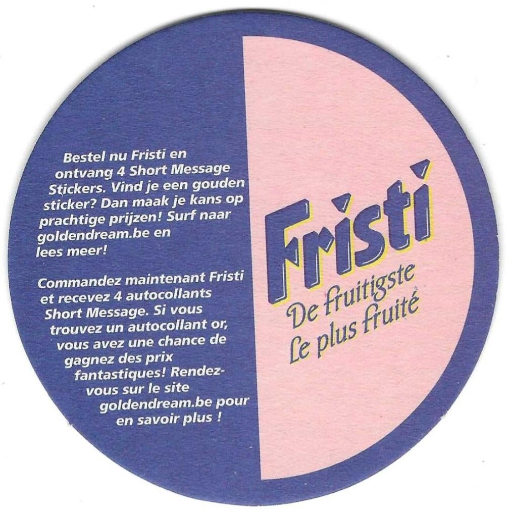 bierviltje 1st Fristi, Envoi
