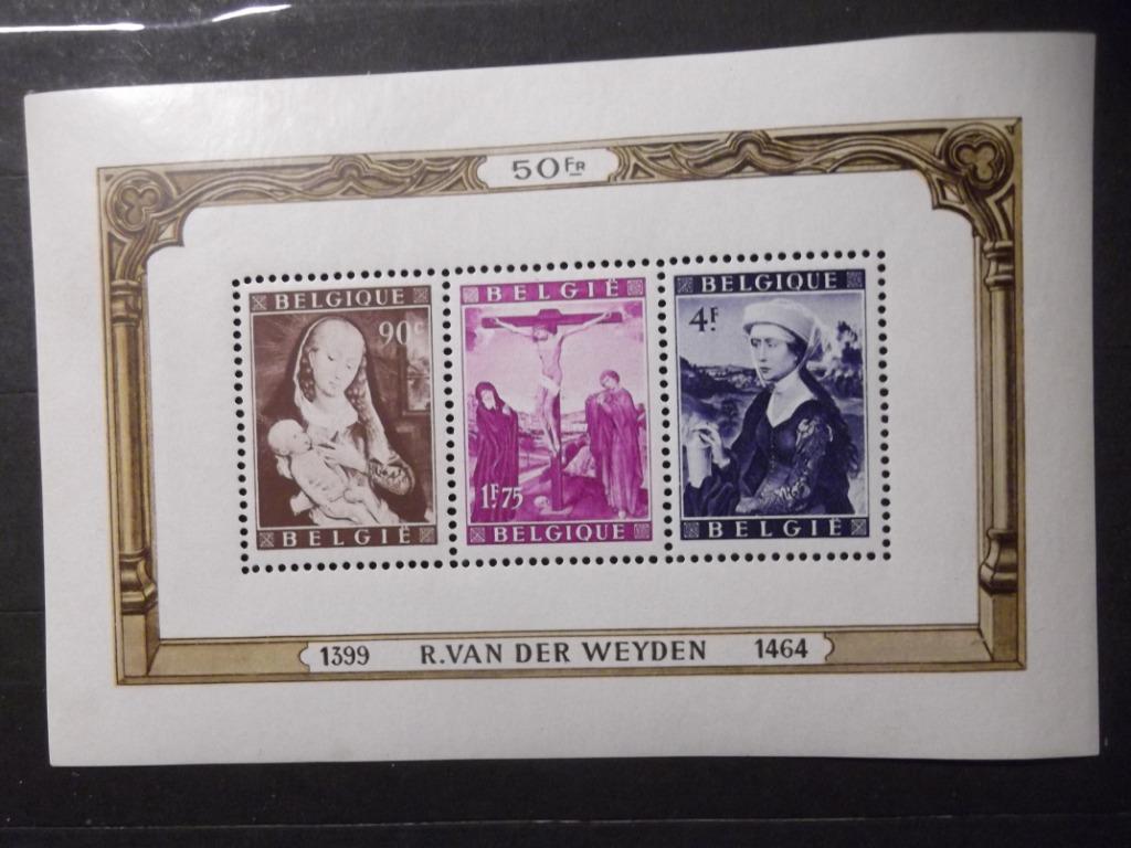 BL28 Rogier Van der Weyden MNH, Postzegels en Munten, Ophalen of Verzenden, Postfris, Orginele gom