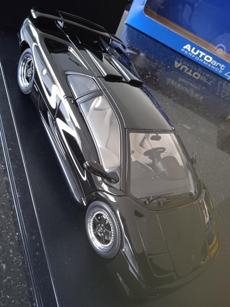 Te koop AutoArt Lamborghini Diablo SV zwart 1:18, Hobby en Vrije tijd, Ophalen of Verzenden, Zo goed als nieuw, Autoart