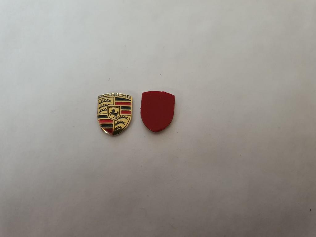 Sleutel logo's van Porsche 12 mm x 9 mm, Auto-onderdelen, Ophalen of Verzenden, Nieuw, Porsche