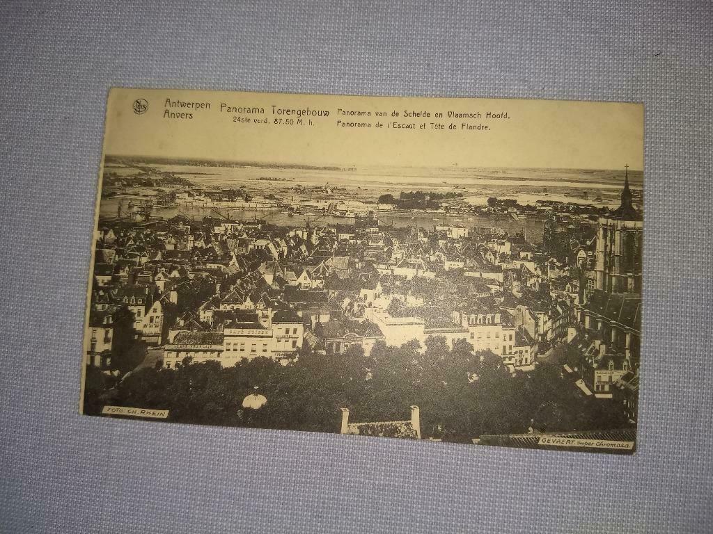Antwerpen 1939 - panorama over de stad en Schelde, Enlèvement ou Envoi, 1920 à 1940, Affranchie, Anvers