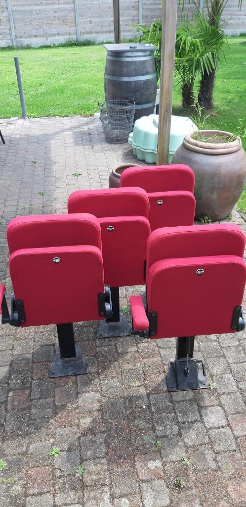 Theater-cinema stoel, Ophalen, Gebruikt, Twee, Stof