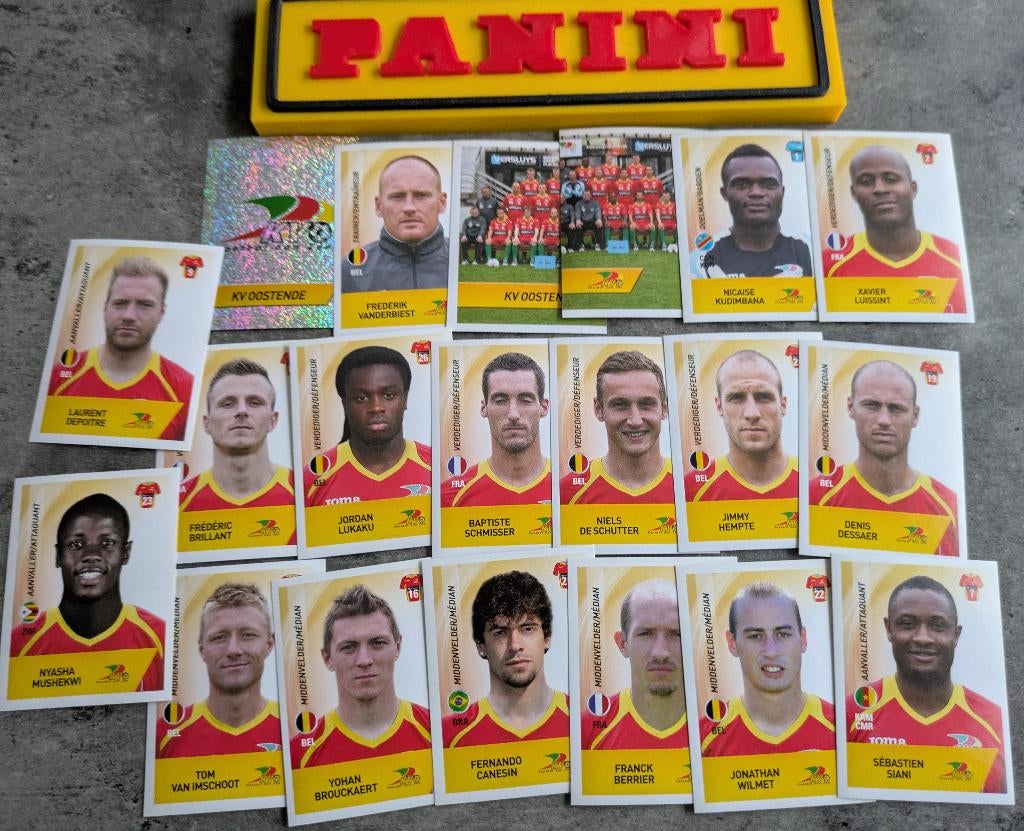 Panini FOOTBALL 2014 20 AUTOCOLLANTS KV OOSTENDE FOOT, Enlèvement ou Envoi, Neuf