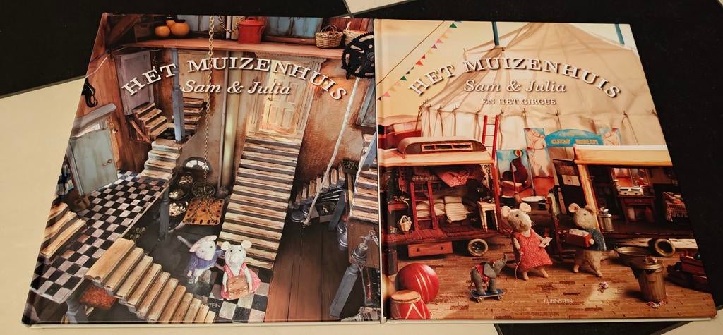 2 boeken Het Muizenhuis: Sam en Julia & het circus, Boeken, Kinderboeken | Kleuters, Ophalen of Verzenden, Nieuw, Voorleesboek