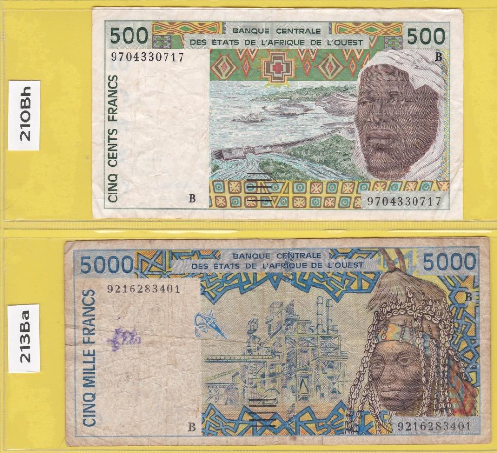 BENIN (ex DAHOMEY) - LOT BILJETTEN (2 stuks), Enlèvement ou Envoi, Autres pays, Série