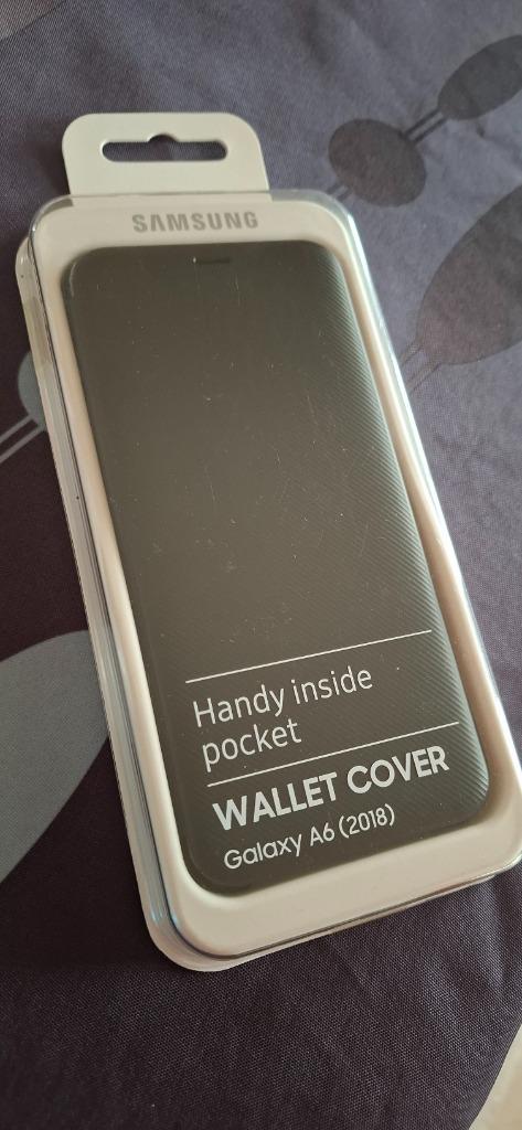 Samsung Flip Case voor Galaxy A6 Zwart, Télécoms, Enlèvement, Neuf, Autres modèles, Façade ou Cover
