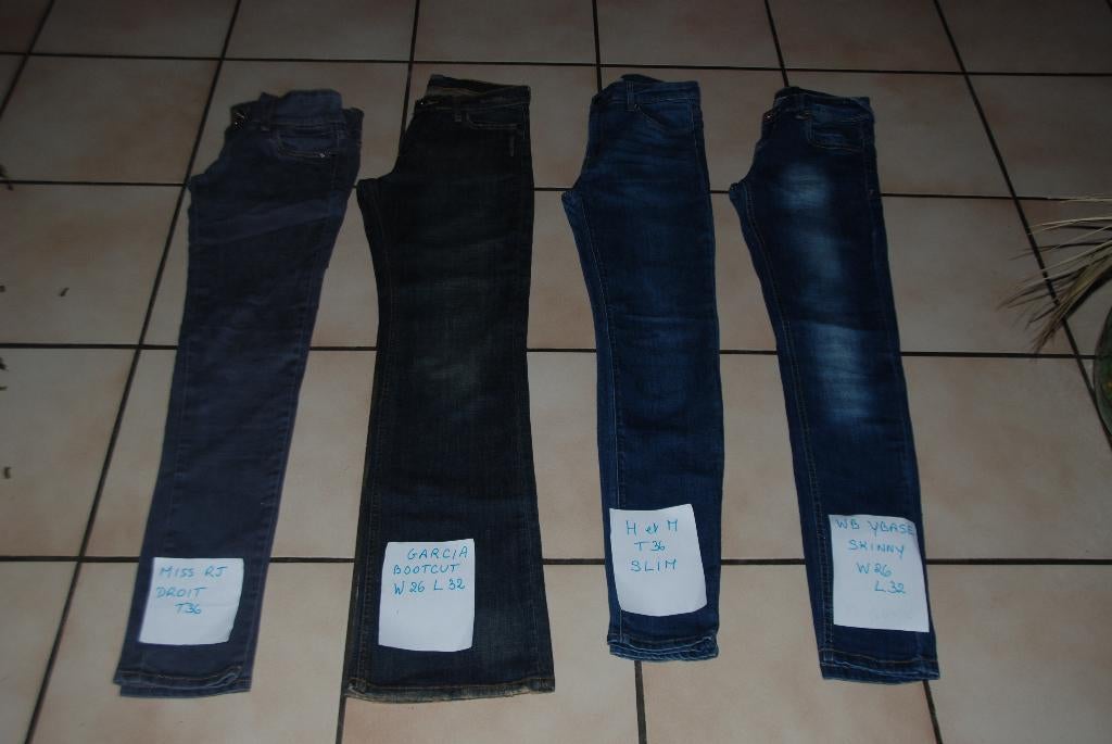 Set jeansbroeken voor dames T36 In zeer goede staat!, Blauw, Ophalen of Verzenden, GARCIA, H&M, ..., W28 - W29 (confectie 36)